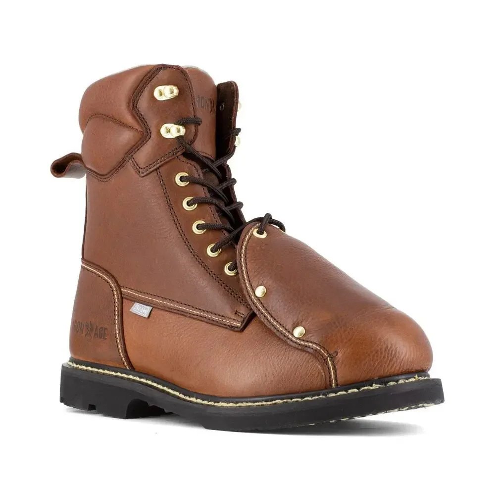 IRON AGE GROUNDBREAKER 8-INCH EH STEEL TOE BROWN 2 11.5 W